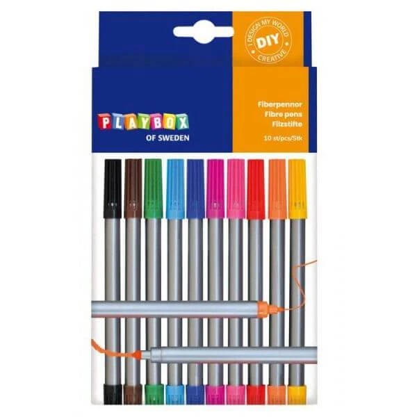 Set carioci cu doua capete, 10 buc, Playbox