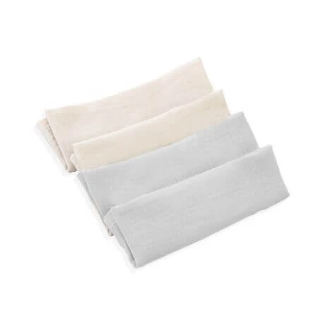 Set 4 prosopele din muselina, 25 x 25 cm, Gri, BabyJem