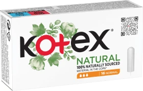 Kotex Tampoane interne Natural Normal, 16 buc