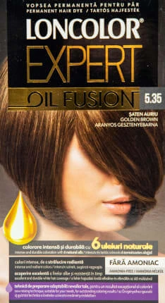 Loncolor Expert Vopsea de păr fără amoniac Oil Fusion șaten auriu, 1 buc