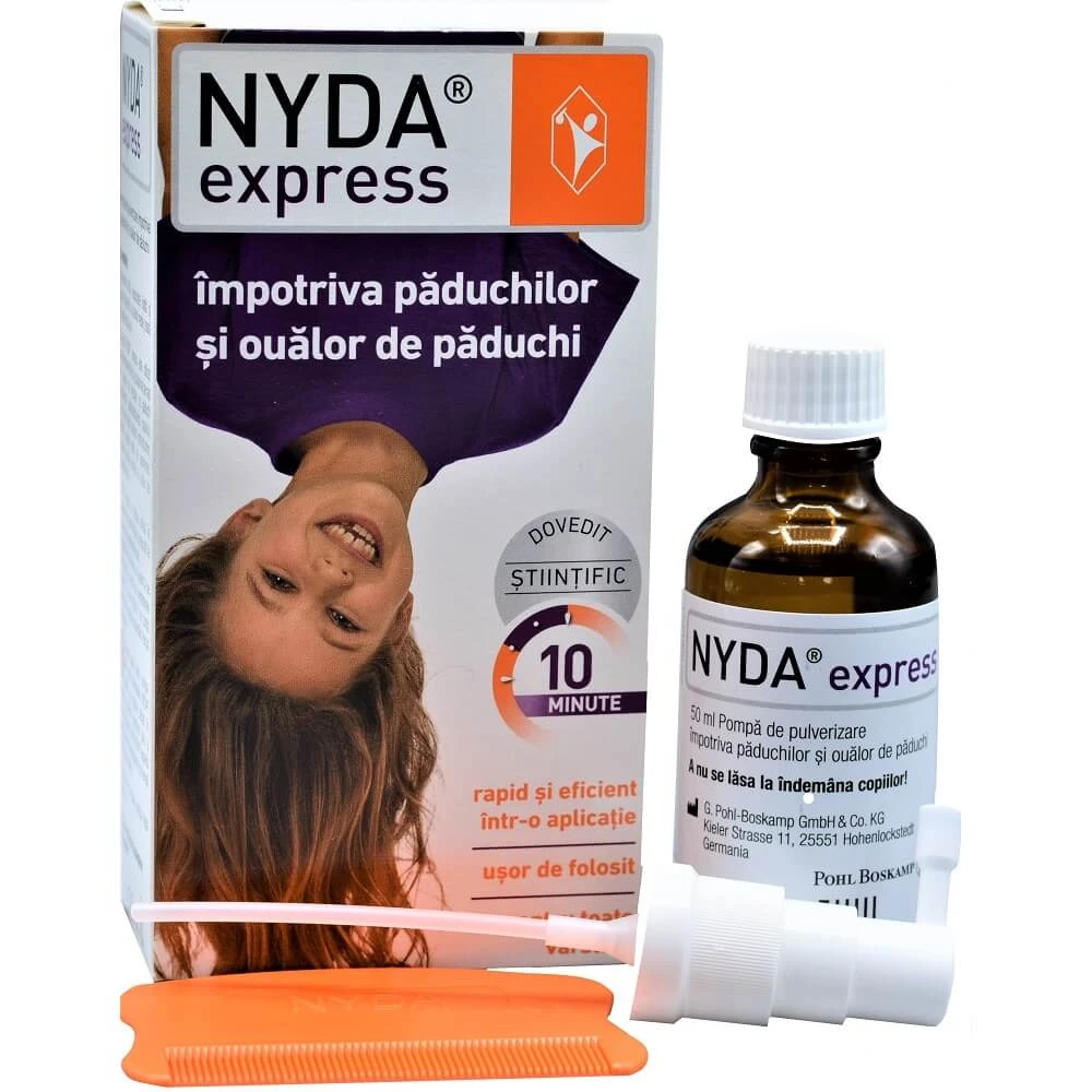 Soluție anti-păduchi Nyda express, 50 ml, Pohl Boskamp