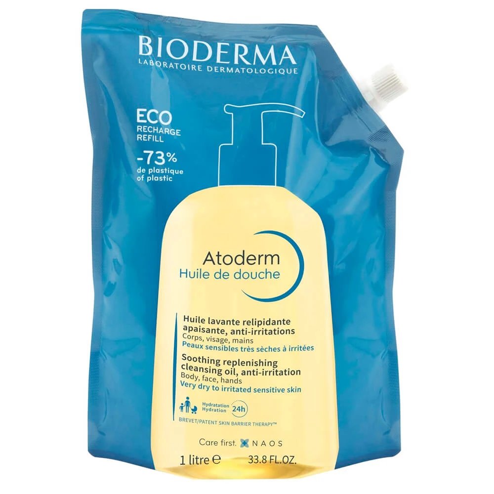 Rezerva eco ulei de dus Atoderm, 1000 ml, Bioderma