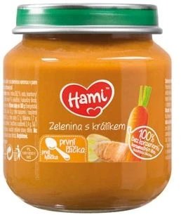 Hami Starter Legume cu iepure prima lingură, 1 x 125 g