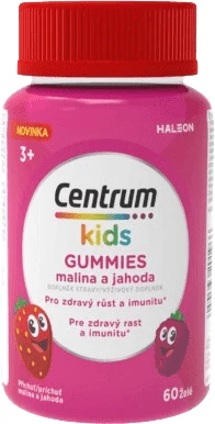 Centrum Kids Gummies multivitamine pentru copii jeleu de zmeură și căpșuni 60 buc