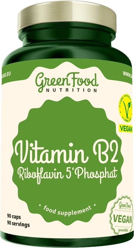 GreenFood Nutrition Vitamina B2 Riboflavină 5'Fosfat 90 capsule