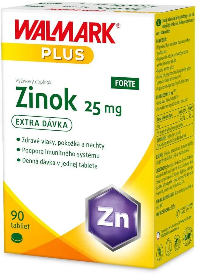 Walmark Zinc FORTE 25 mg 90 comprimate