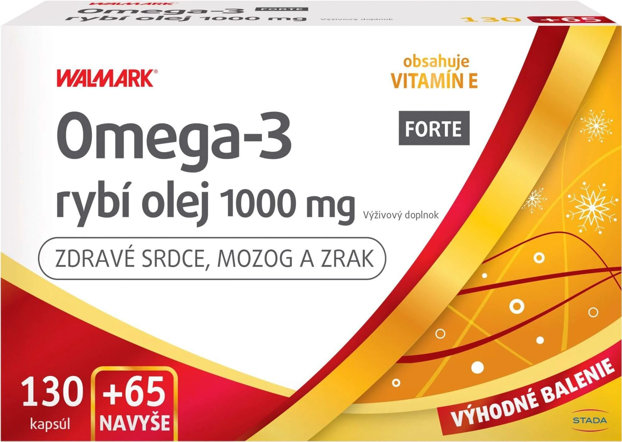 Walmark Omega 3 ulei de pește forte 195 capsule