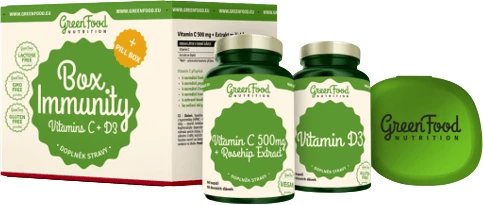 GreenFood Nutrition Box Imunitate + Pillbox 2 x 60 capsule