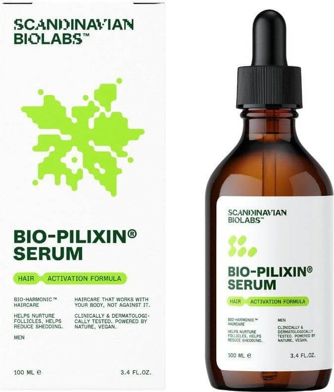 Scandinavian Biolabs® Bio-Pilixin® Activation serum pentru încetinirea căderii părului și promovarea creșterii părului pentru bărbați 100 ml