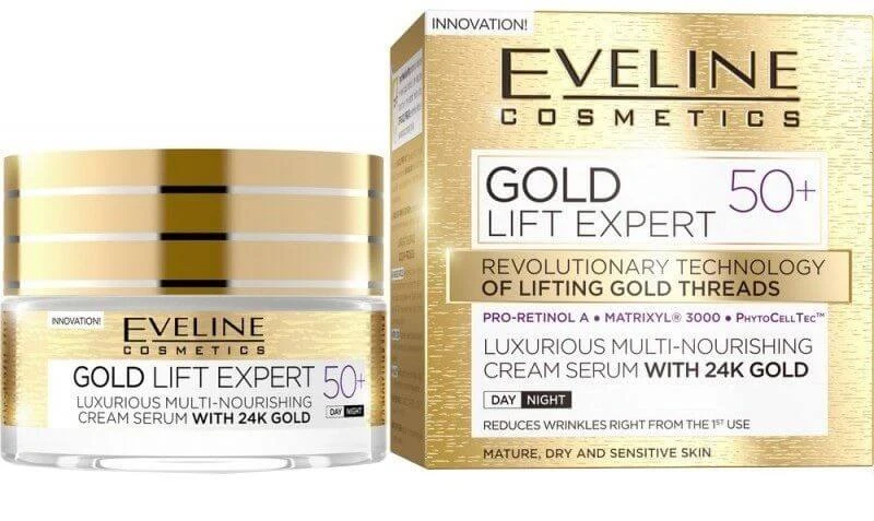 Eveline Cosmetics Gold Lift Expert cremă de zi și de noapte 50+ 50 ml