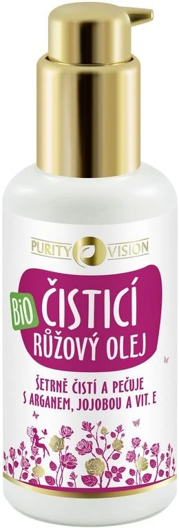 Purity Vision Ulei de curățare Rose cu argan, jojoba și vit. E BIO 100 ml