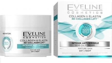 Eveline Cosmetics 3D Colagen & Elastin Cremă de zi/noapte 50 ml