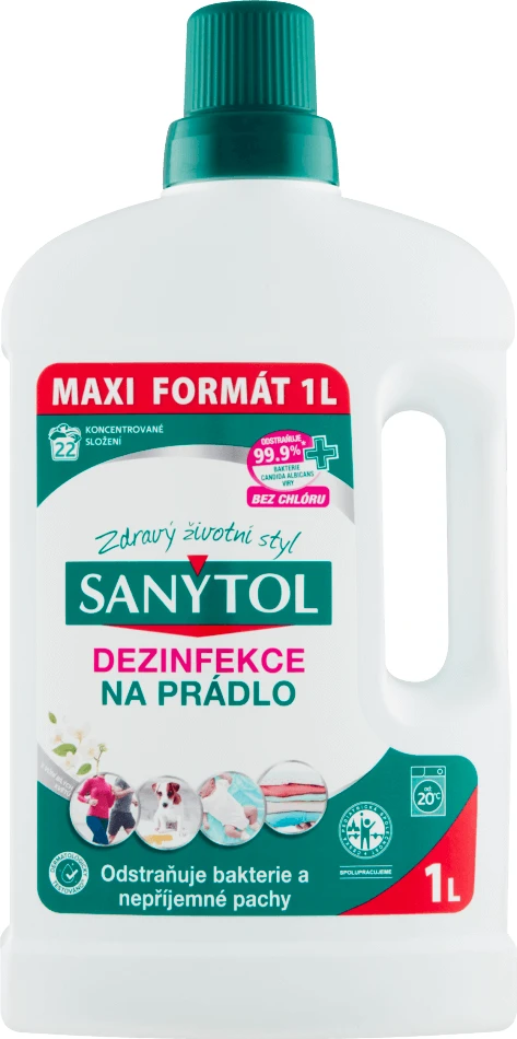 Sanytol Dezinfectant pentru rufe Flori albe 1 l