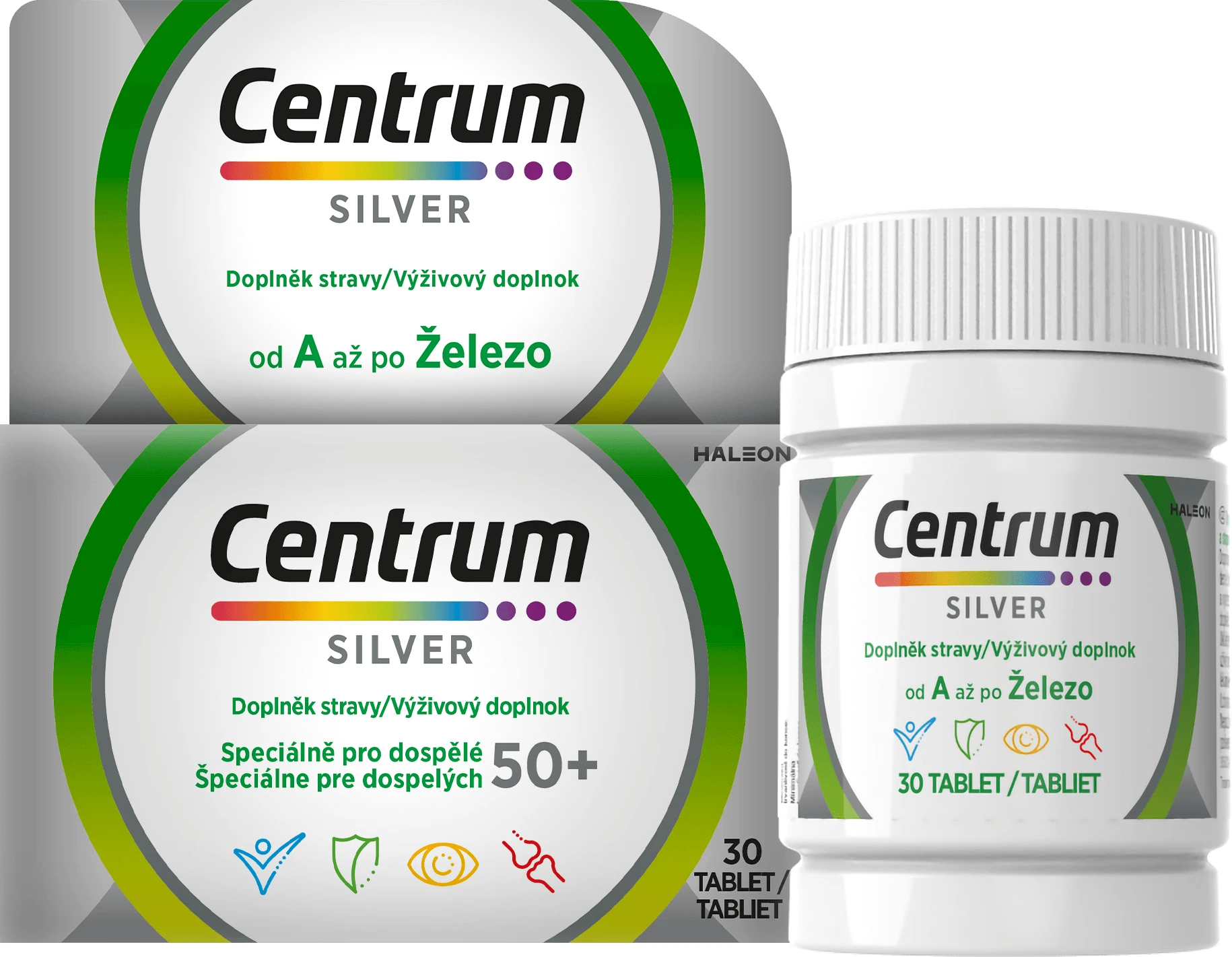 Centrum Silver 50+ fără gluten, 30 comprimate