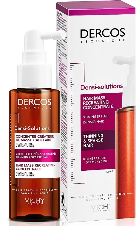 Tratament pentru părul subțire și slăbit cu efect de densificare Dercos Densi-Solutions, 100 ml, Vichy 