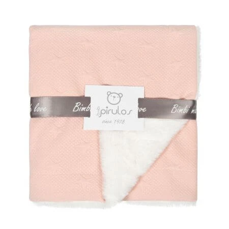Patura dubla New Stars Pink, 80x100 cm, Pirulos