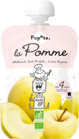 Popote Capsule Organic Apple Golden 120 g