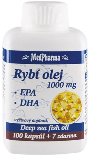 MedPharma Ulei de pește 1000 mg - EPA + DHA 107 capsule