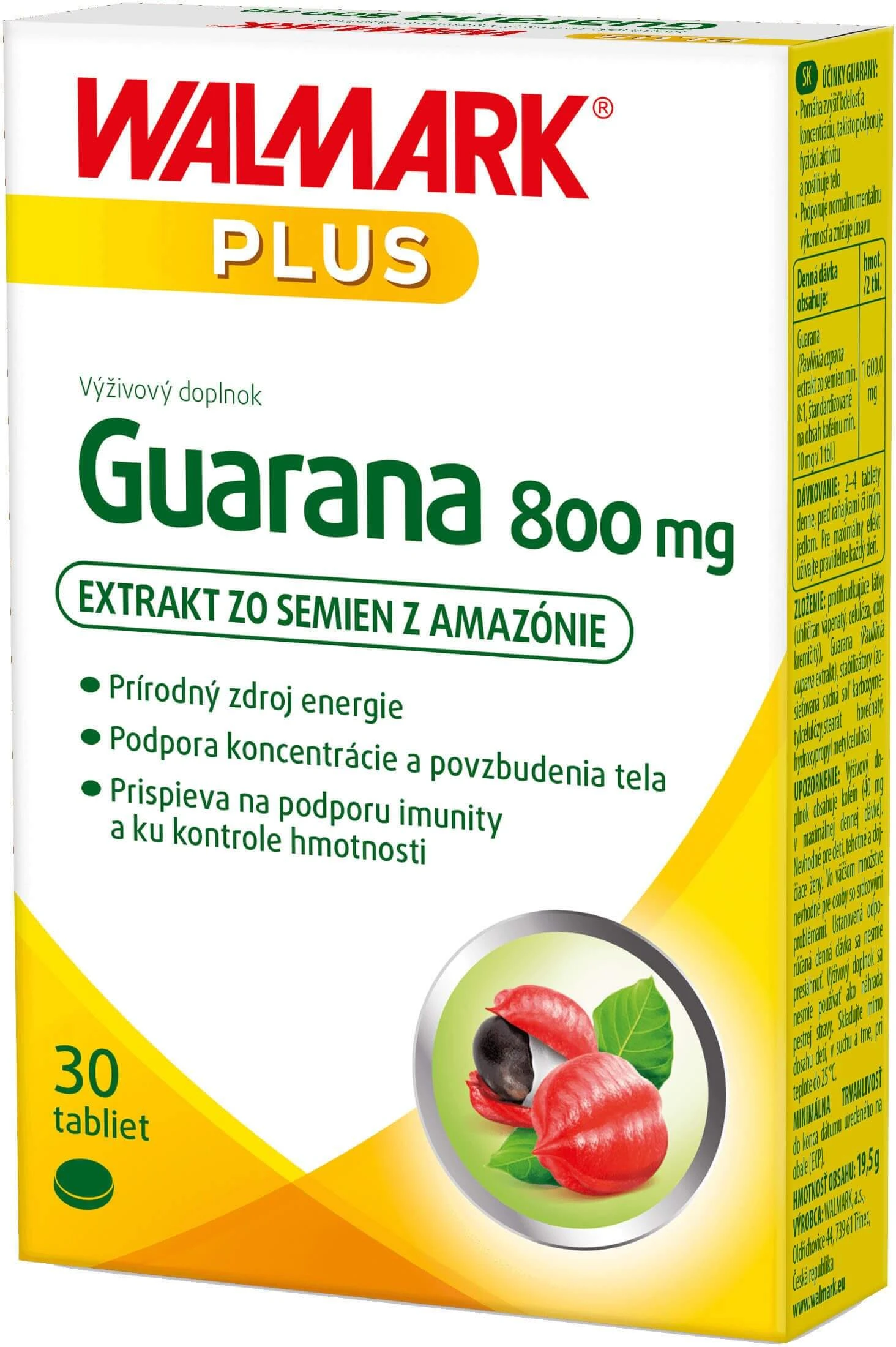 Walmark Guarana 800mg 30 comprimate