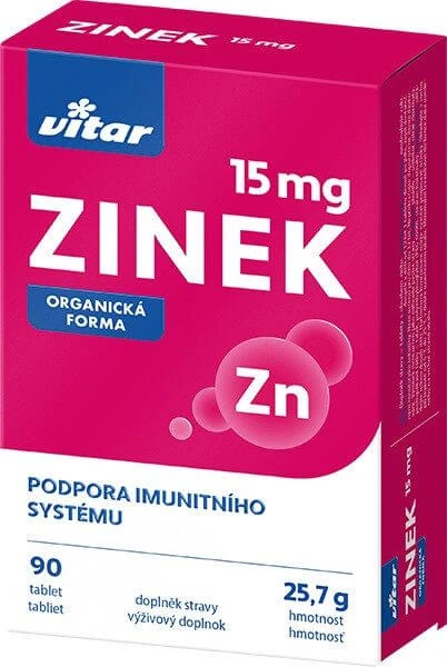 Vitar Zinc 15 mg 90 comprimate