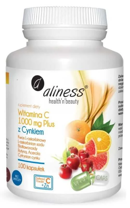 Vitamina C 1000 mg cu Zinc PLUS 100 capsule VEGE Aliness