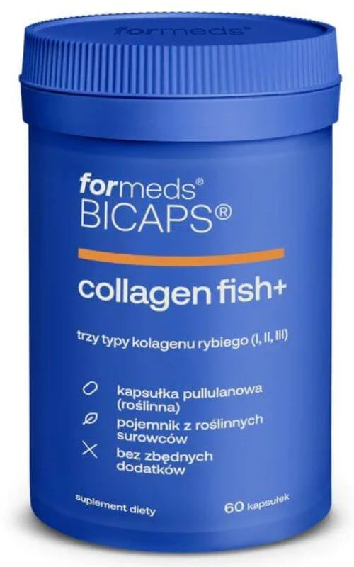 Bicaps Colagen Fish+ (colagen de pește) 60 capsule Formeds