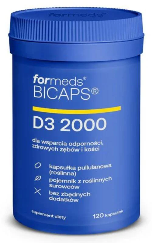 Bicaps D3 2000 UI 120 capsule Formeds