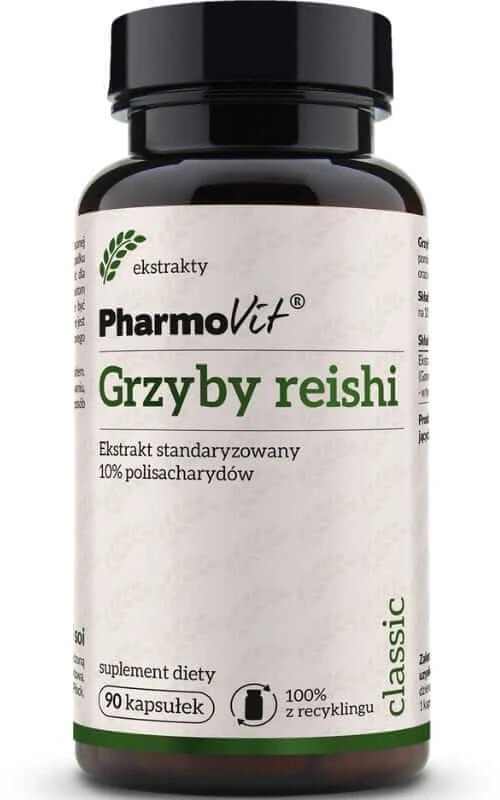 Ciuperci Reishi Extract standardizat 10% polizaharide 90 capsule Pharmovit Classic
