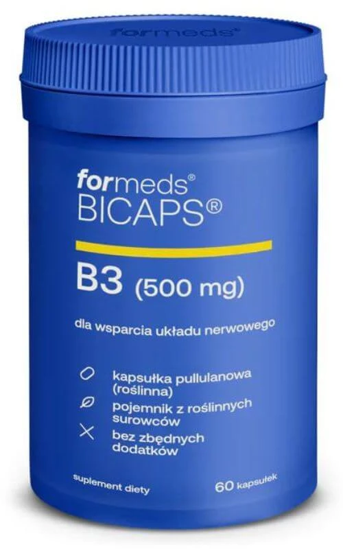 Bicaps Vitamina B3 Niacin 500mg (60 caps) capsule niacina, Formeds
