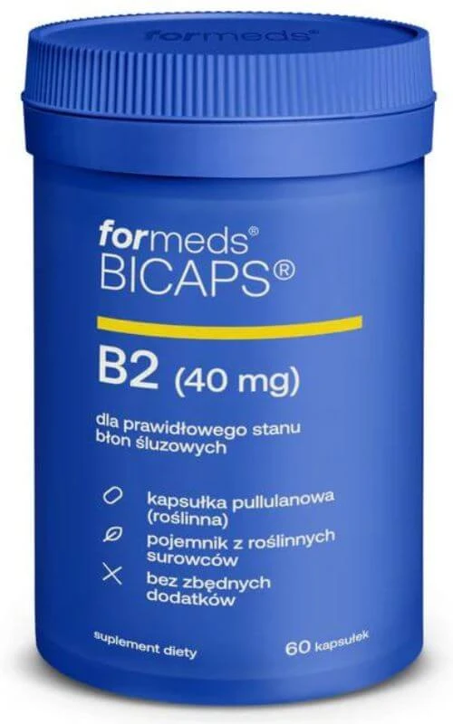 BICAPS B2 (Riboflavină) 60 capsule vege Formeds