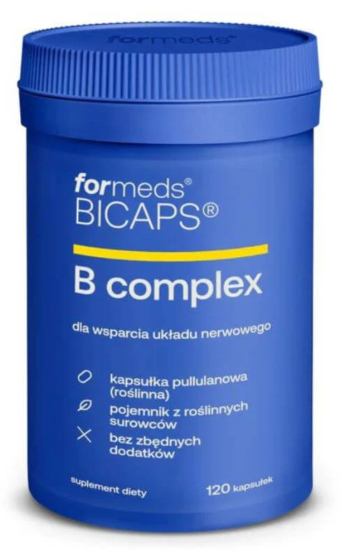 Bicaps B Complex - complex de vitamine B, 120 capsule. Formate