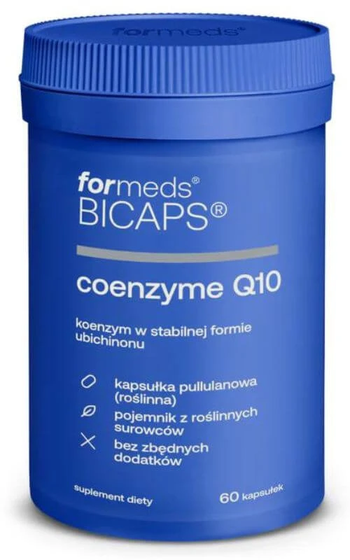 Bicaps COENZYME Q10 100 mg coenzima Q10 (Ubiquinonă) 60 capsule. Formate
