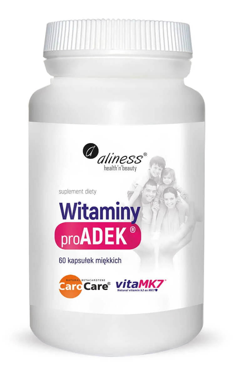 ProADEK Vitamine Betacaroten D3 VitaMK7 60 capsule Aliness