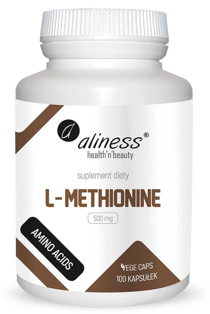 L-Metionină 500 mg 100 vcaps Aliness