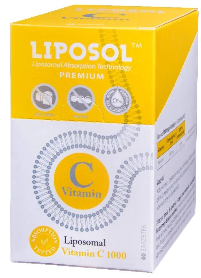 Aliness - Liposol Vitamina C lipozomală 1000 mg x 40 plicuri