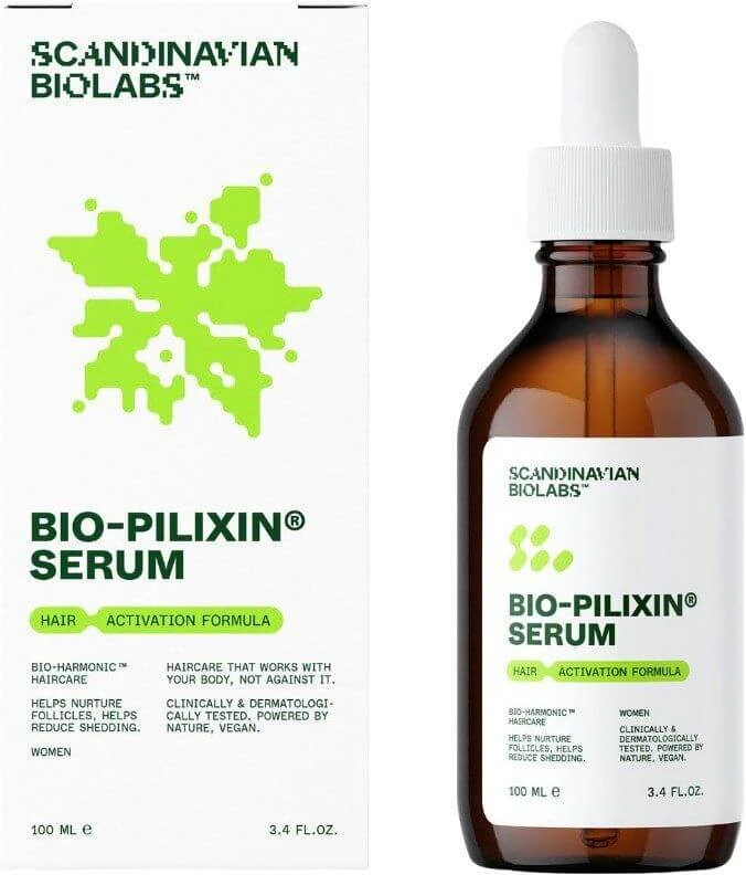 Scandinavian Biolabs® Bio-Pilixin® Ser de activare pentru încetinirea căderii părului și promovarea creșterii părului pentru femei 100 ml