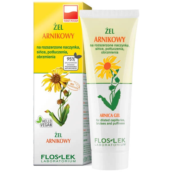 Flos-Lek, Gel de arnică pentru capilare dilatate și vânătăi, 50 ml