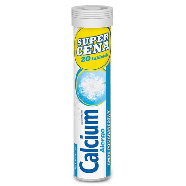 Calcium Alergo, aromă de portocale, 20 comprimate