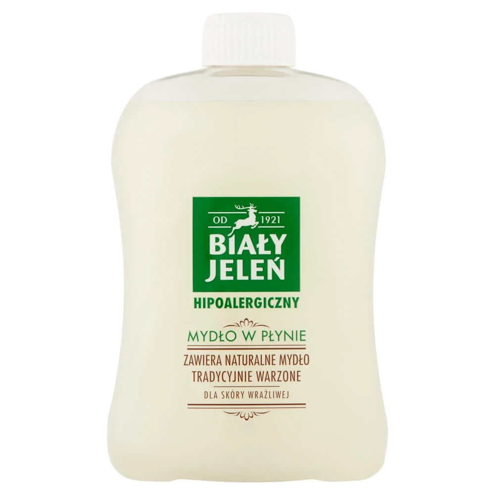 Săpun lichid hipoalergenic White Jeleń, rezervă, 500 ml