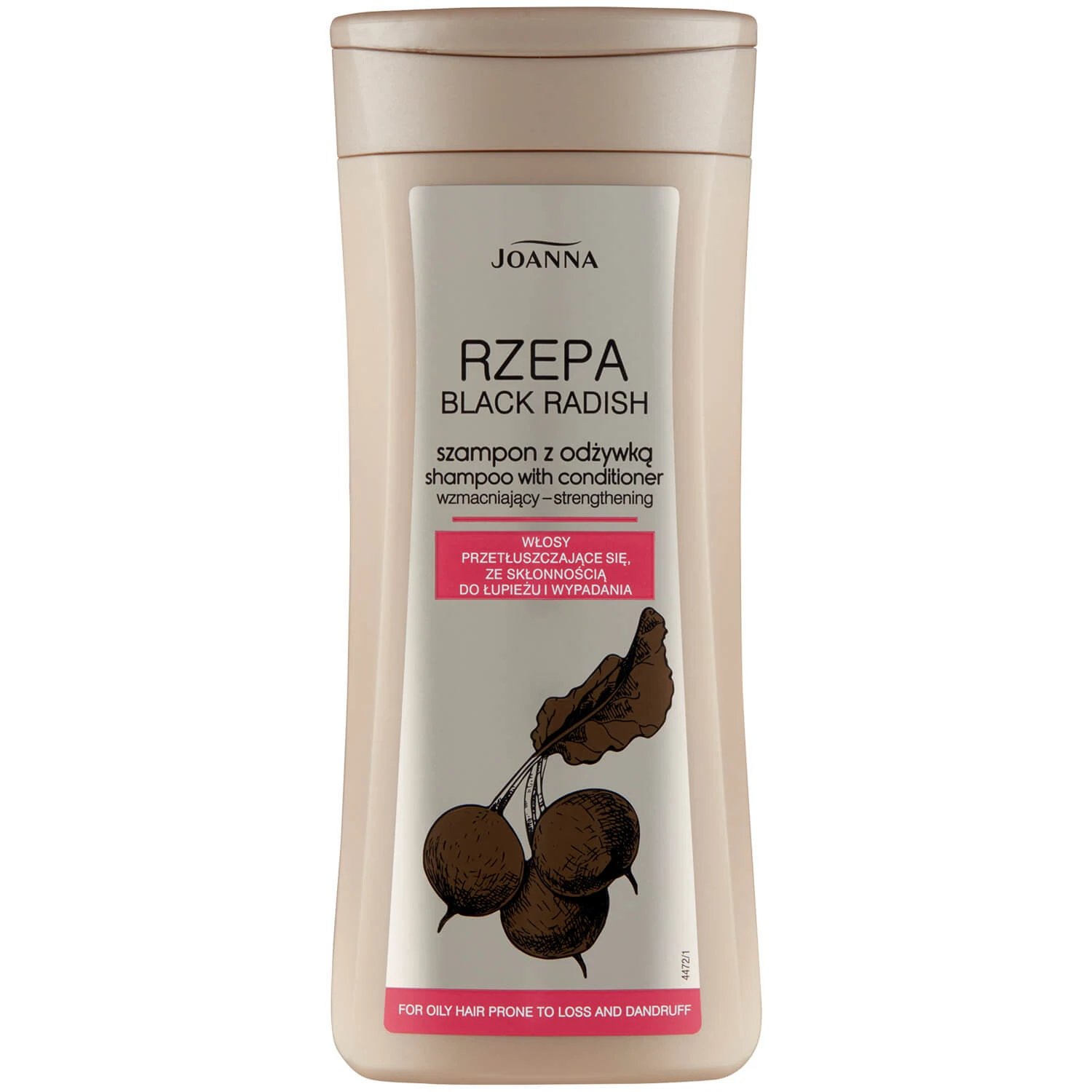 Joanna Turnip, șampon de întărire cu balsam pentru păr gras, 200 ml