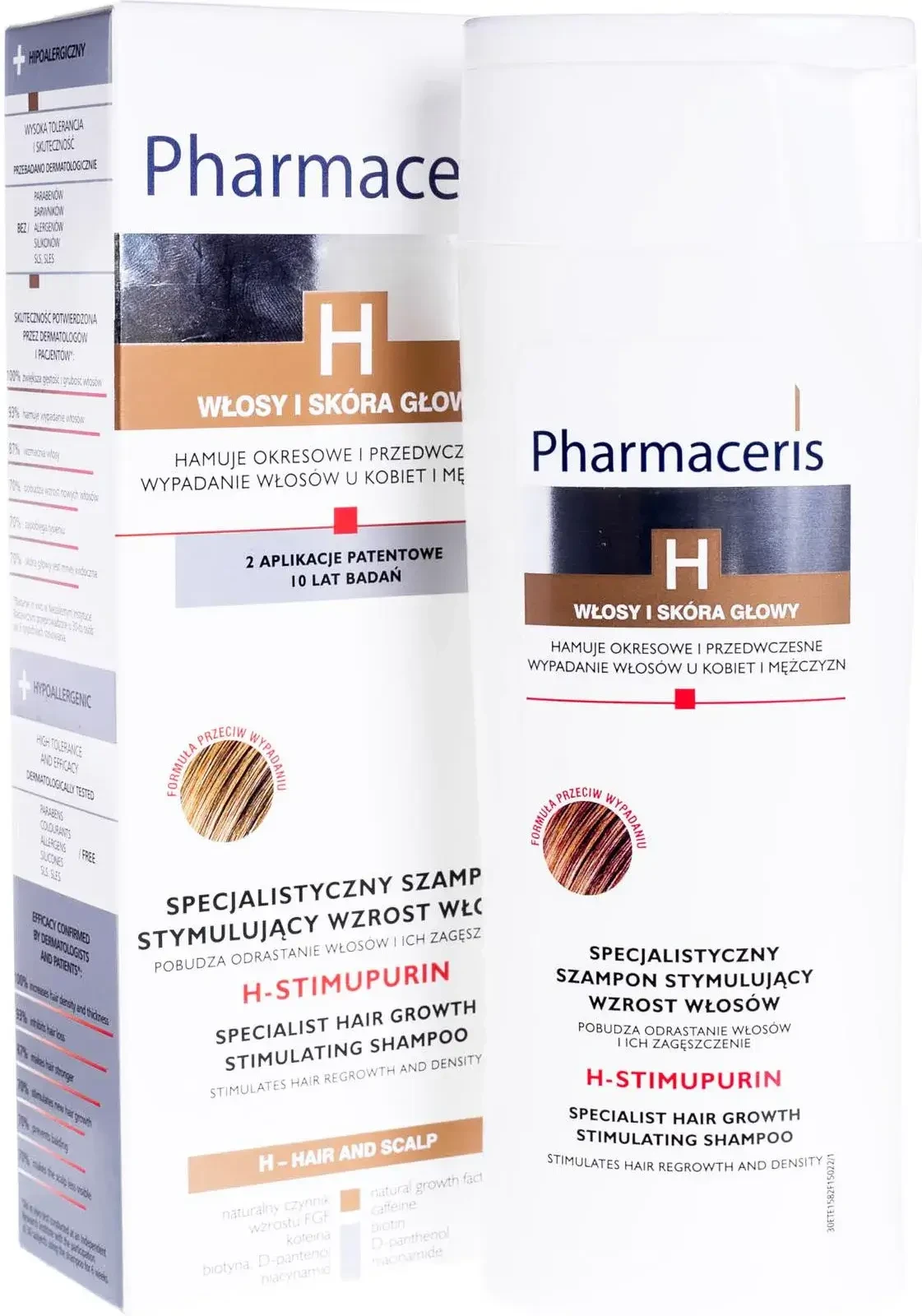 Pharmaceris H Stimupurin, Șampon specializat pentru stimularea creșterii părului, 250 ml