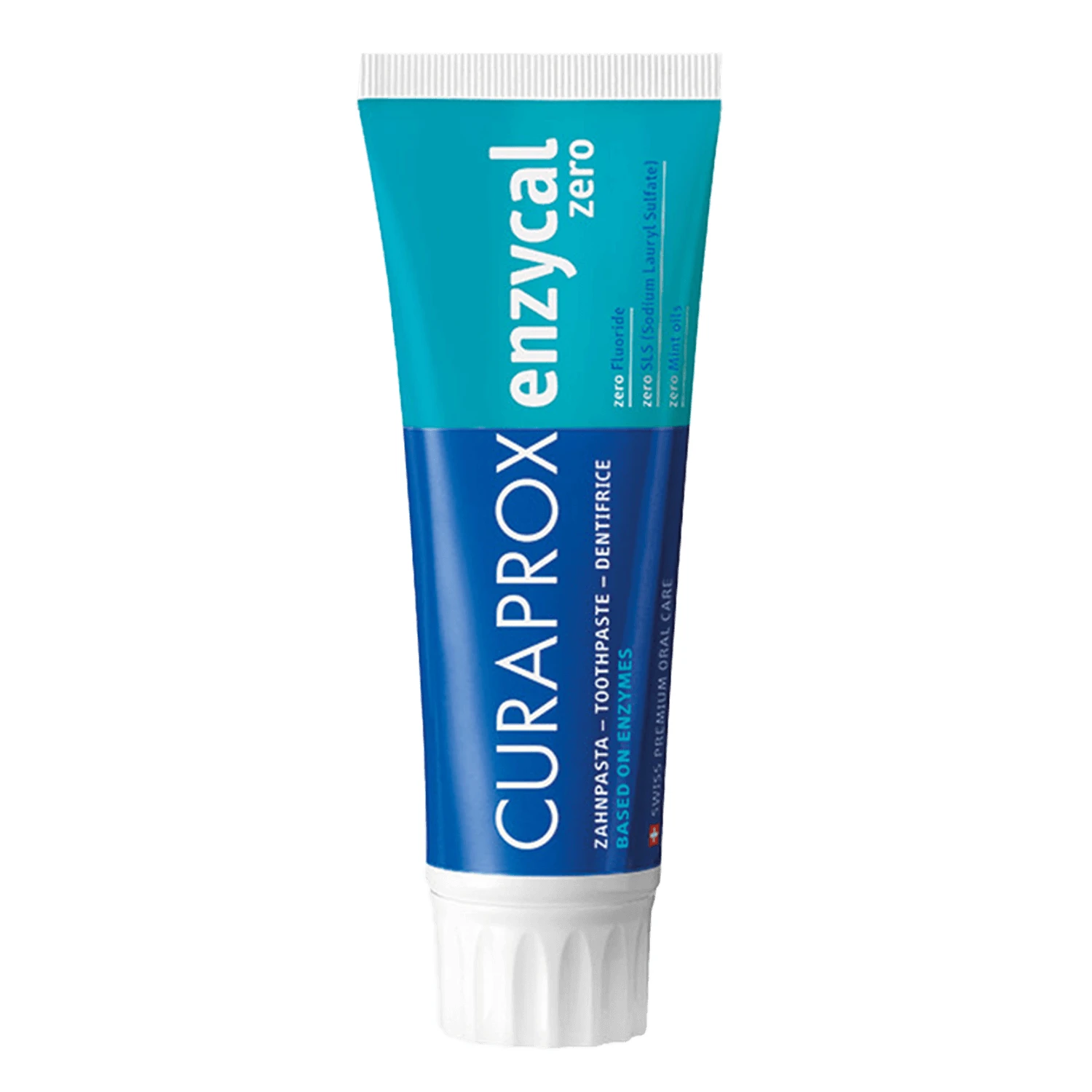 Curaprox Enzycal Zero, pastă de dinți cu enzime, fără fluor, 75 ml