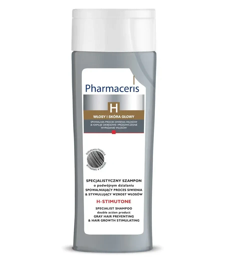 Pharmaceris H, Stimutone, șampon pentru încetinirea procesului de încărunțire și stimularea creșterii părului, 250 ml