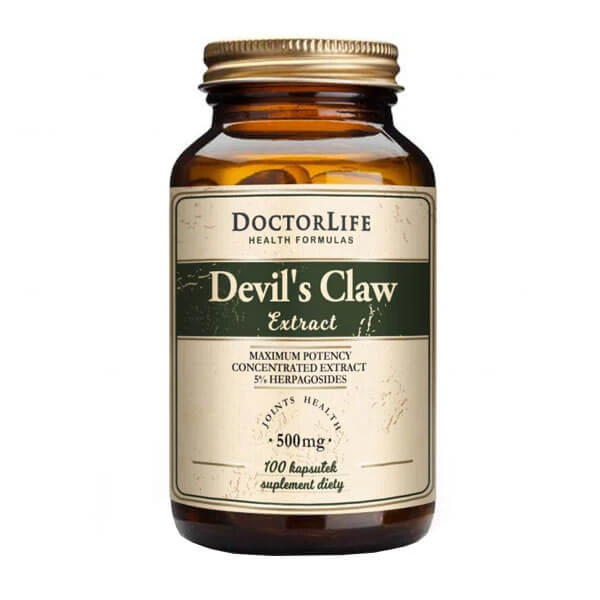 Doctor Life Extract de gheară a diavolului, gheară neagră, 100 capsule