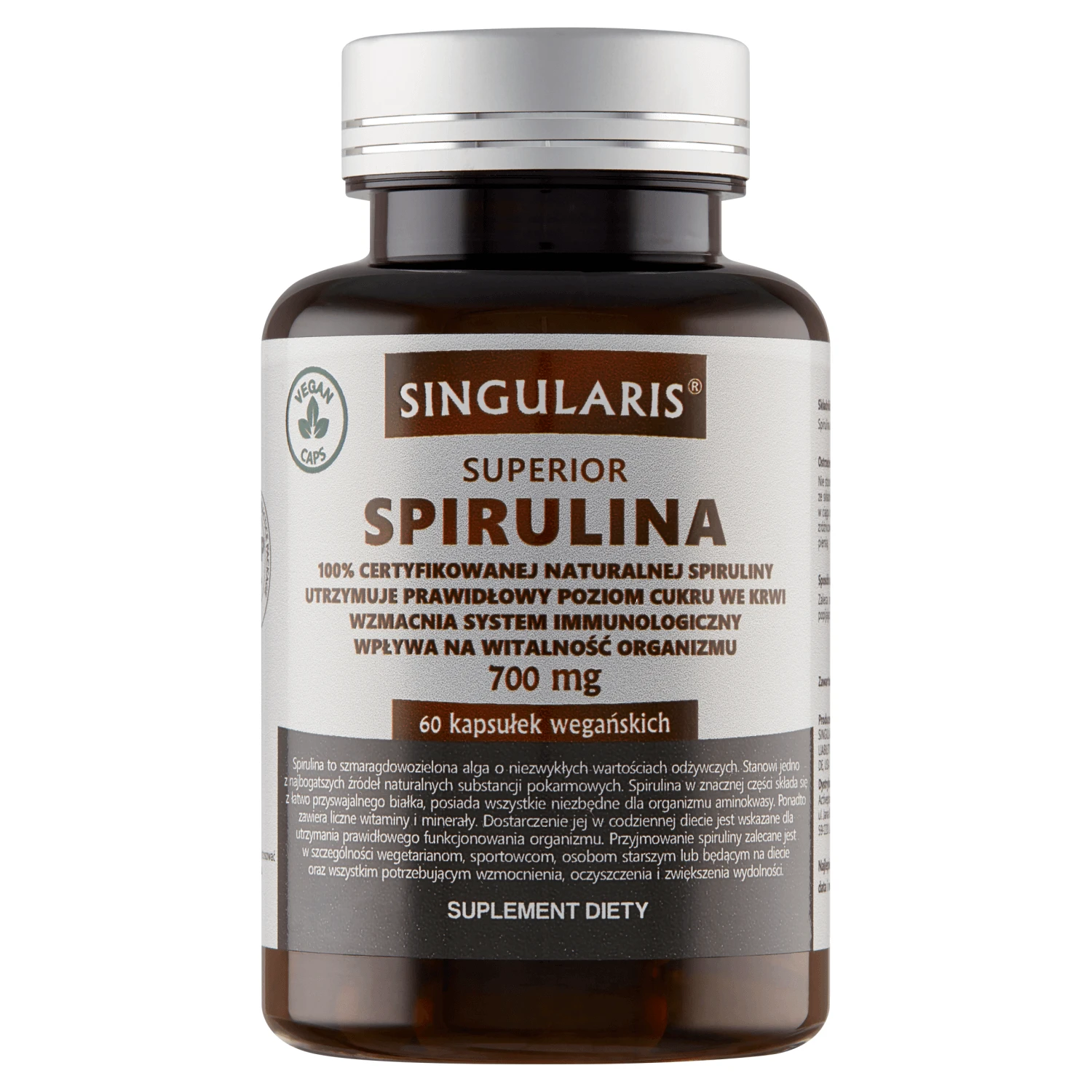 Singularis Superior Spirulina, 60 capsule vegane