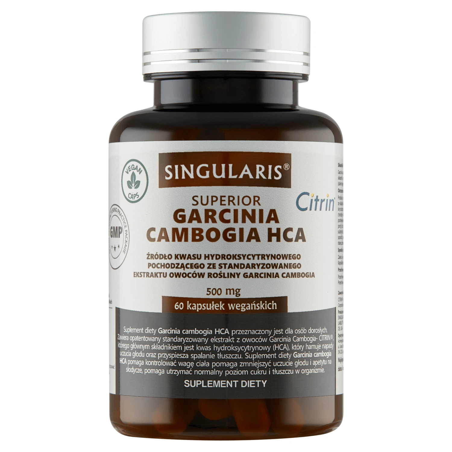 Singularis Superior, Garcinia Cambogia HCA 500 mg, 60 capsule vegane
