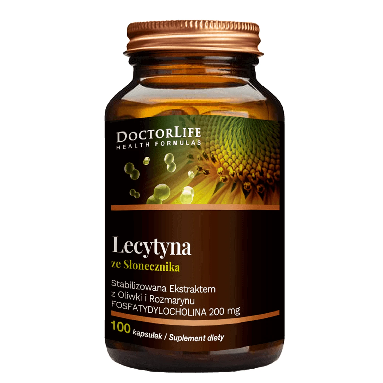 Doctor Life Lecitină din floarea-soarelui, 100 capsule