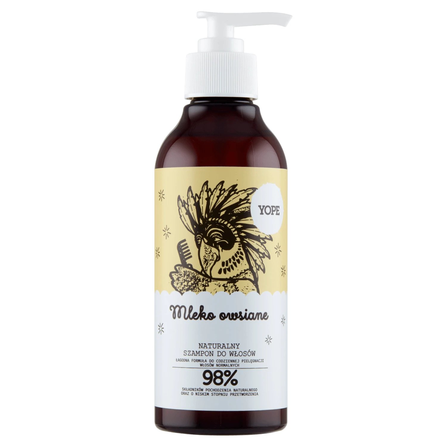 Yope Oat Milk, Șampon natural pentru păr normal, 300 ml