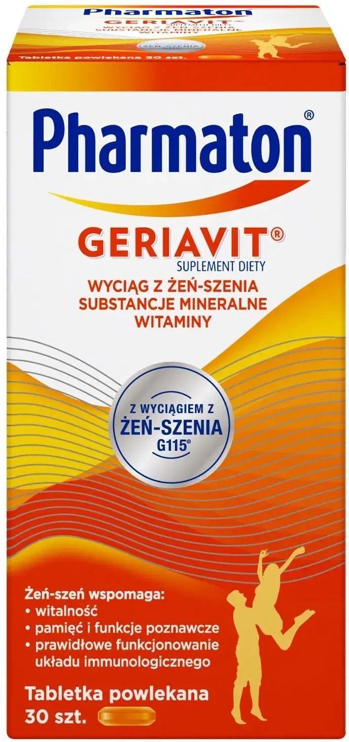 Pharmaton Geriavit, 30 comprimate filmate