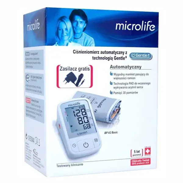 Microlife BP A2 Basic, monitor automat de tensiune arterială pentru brațul superior